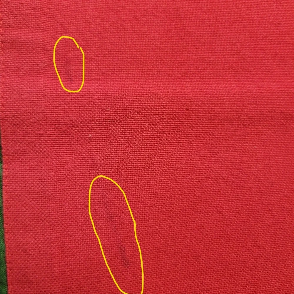 Christmas Holly Berry Red Green Reversible Cotton Placemats Set of 8 Holiday